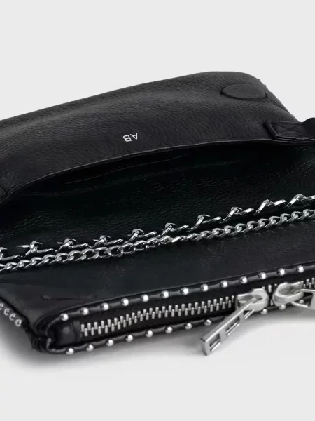 Кожаный клатч Zadig&voltaire черный