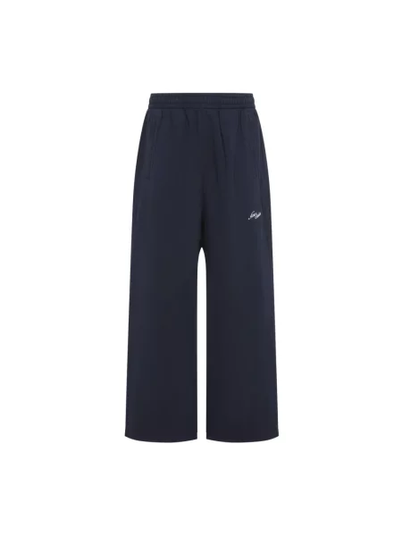 Spodnie dresowe Acne Studios z logo niebieskie