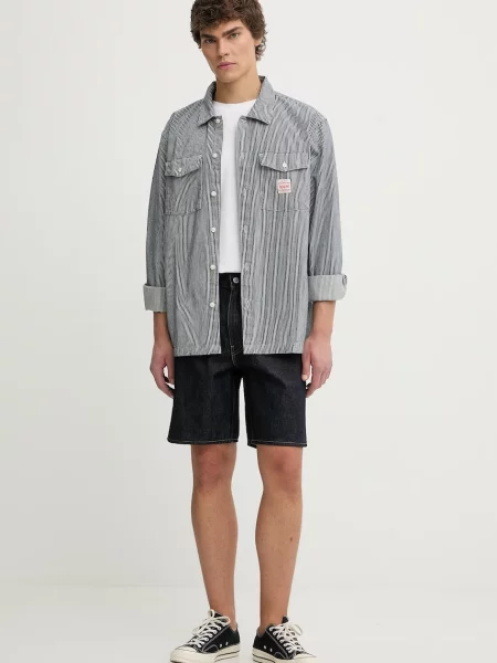 Levi's srajca LS WORKER WW x WORKWEAR modra