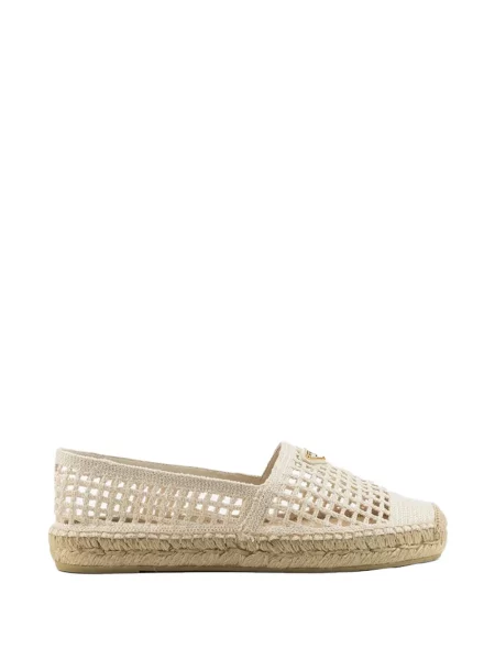 Espadrile Prada tricotate cu autograf