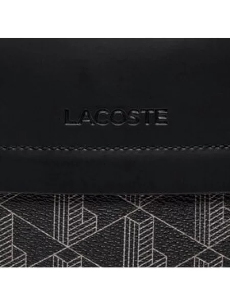 Torba za okrog pasu Lacoste iz umetnega usnja črna