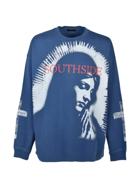 Lung tricou Breath albastru