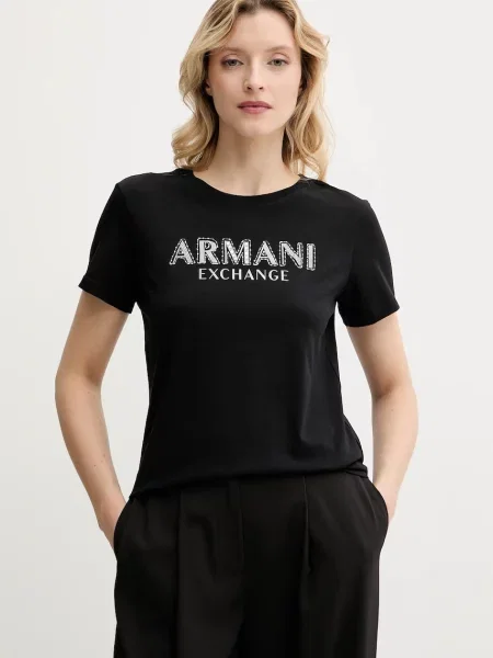 Тениска Armani Exchange черно