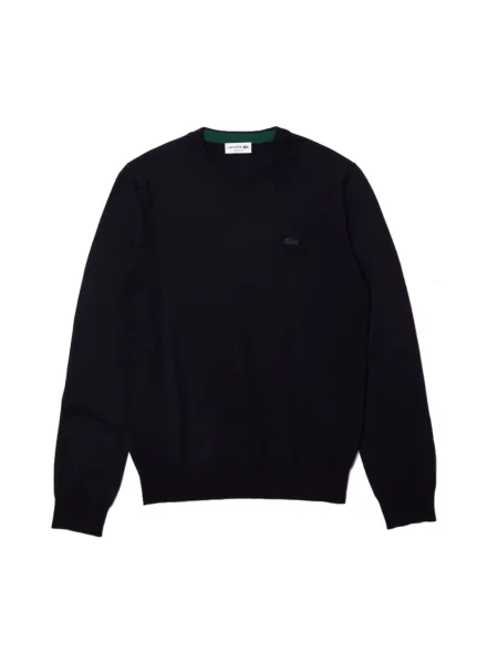 Sweter Lacoste wełniany niebieski