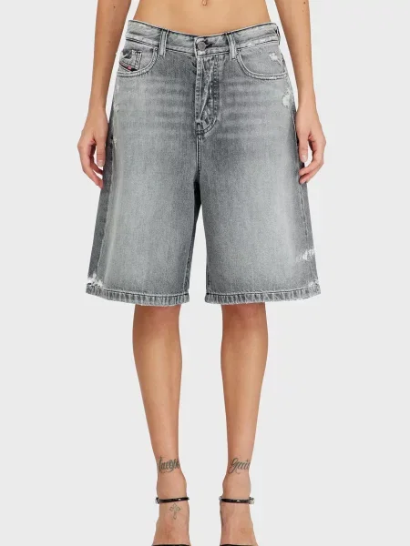 Джинсові шорти Diesel сірі