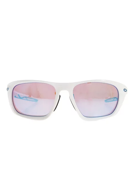 Ochelari de soare Oakley cu imprimeu geometric alb