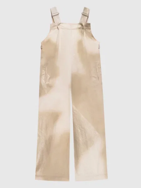 Комбінезон з ефектом металізованого напилення Y`s Yamamoto бежевий