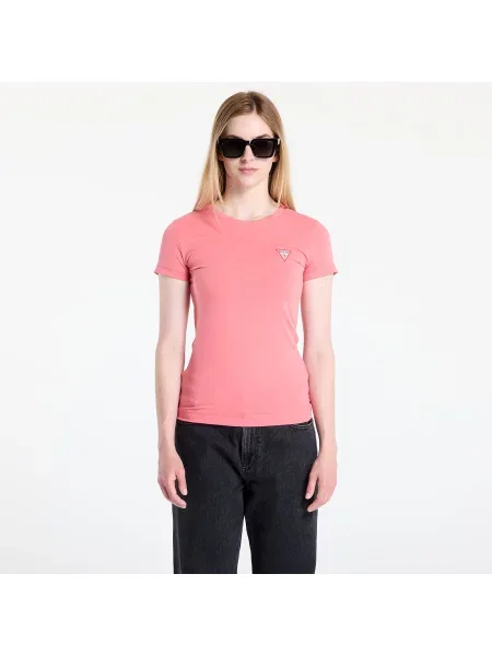 Тениска GUESS Ss Cn Mini Triangle Tee Pink XS оранжево