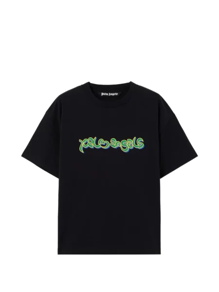 Tricou Palm Angels cu autograf negru