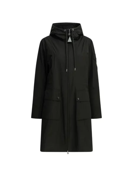 Palton Moncler cu glugă cu cordon negru