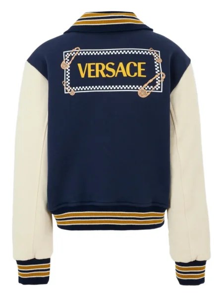 Kurtka bomber dziecięcy Versace niebieski