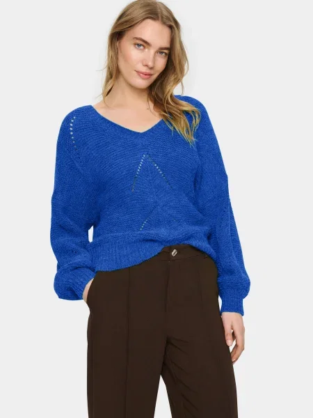 SAINT TROPEZ Pulover Felia cobalt albastru