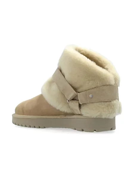 Puszyste botki Burberry beżowe