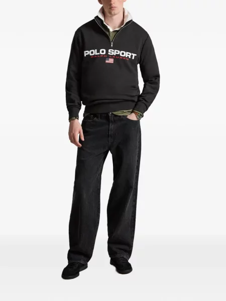 Șosete Polo Ralph Lauren cu model herringbone cu broderie plasă albastru