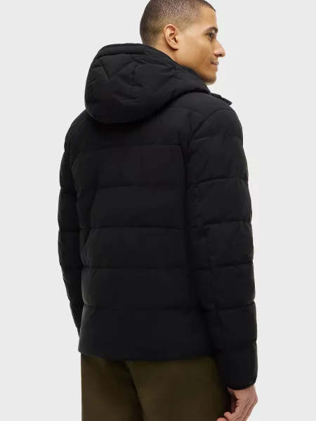 Куртка Tommy Hilfiger з капюшоном чорна