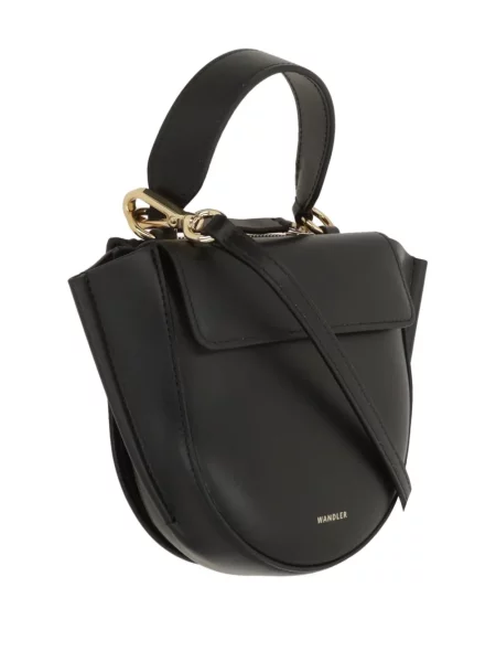 Geanta de piele Wandler din piele negru