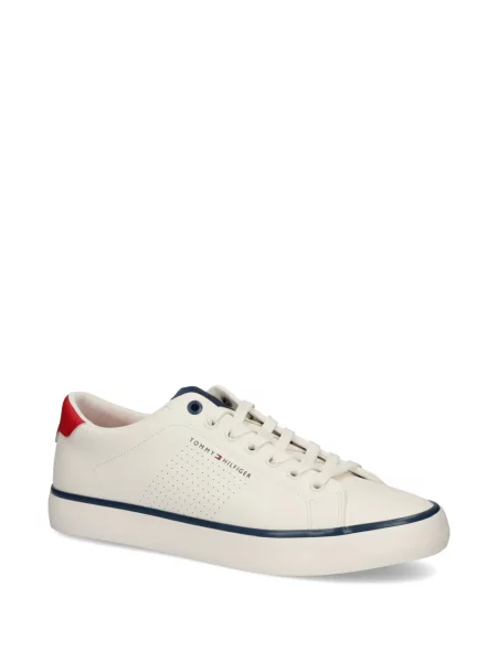 Sneakerși Tommy Hilfiger cu imagine alb