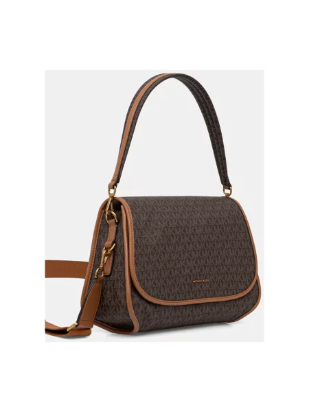 MICHAEL Michael Kors torebka crossbody z imitacji skóry Holmes brązowa