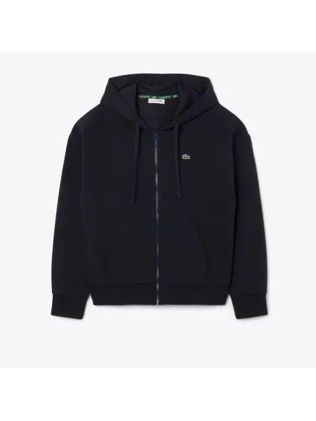 Lacoste Bluza Z Kapturem Z Piki Na granatowa