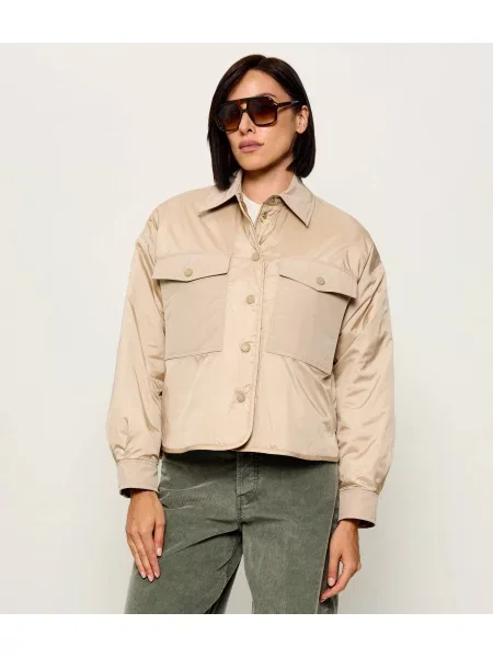 Weekend MaxMara Geacă cu două fețe Wkdsughero cu adaos de lână bej