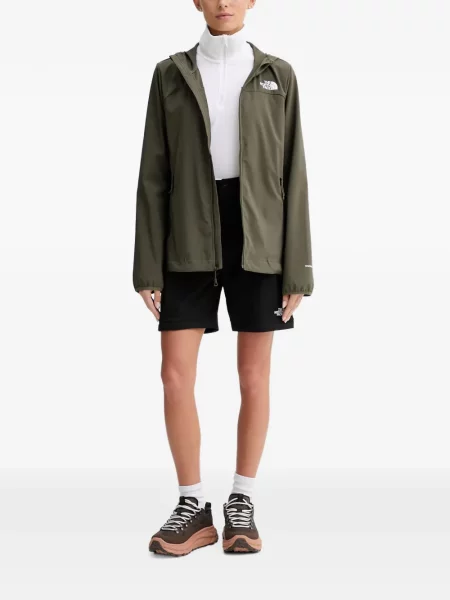Geacă The North Face cu glugă verde