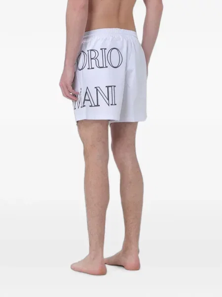 Fürdőruha Emporio Armani nyomtatás fehér