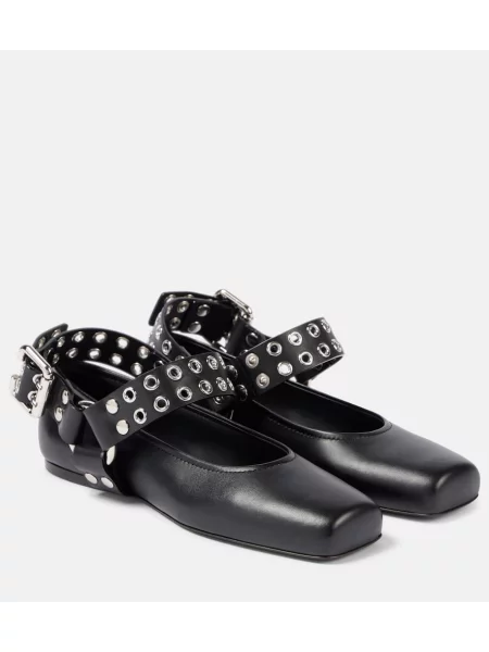 Pantofi cu toc Alaïa din piele cu tepi negru