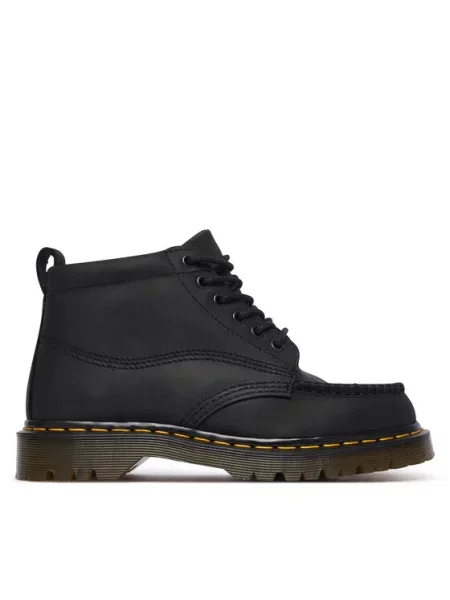 Dr. Martens Ghete Lowell Chukka 6 Eye Crazy Horse negru