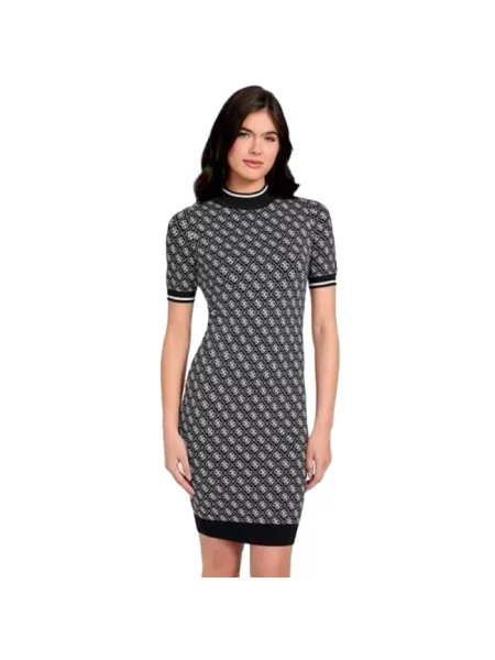 Guess Sukienka dzianinowa Granatowy