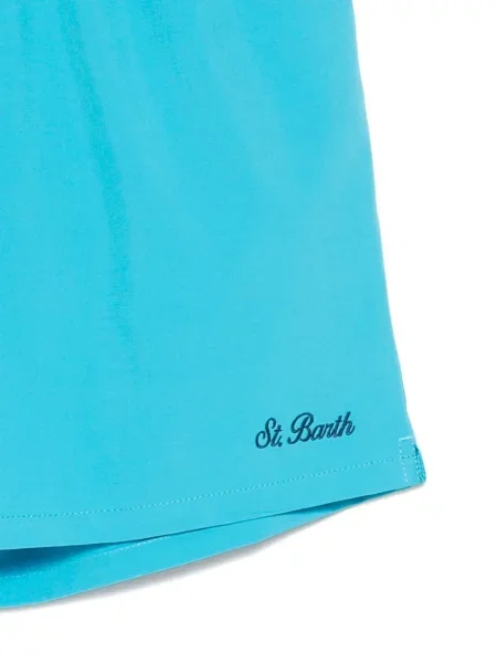 Slip de baie Mc2 Saint Barth cu broderie albastru