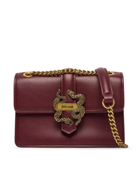 Just Cavalli Rankinė Iconic Snakes Tamsiai raudona