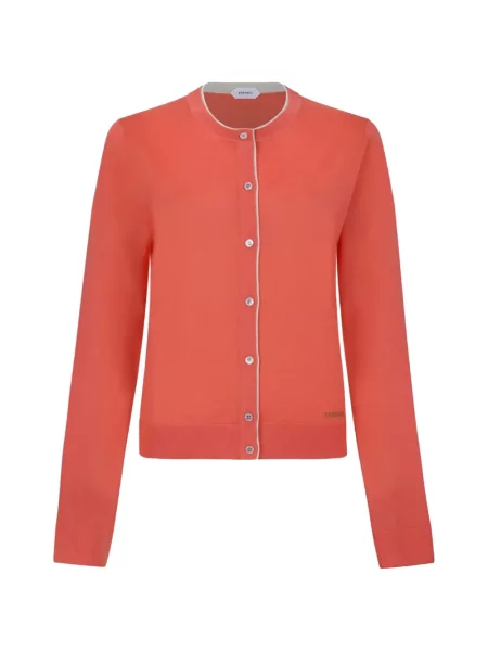 Cardigan Versace de lână portocaliu