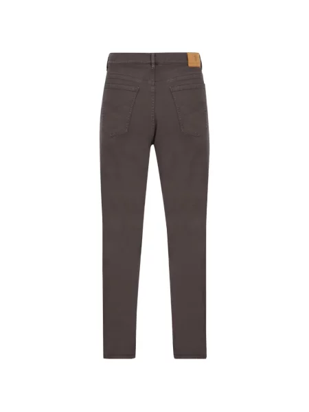 Pantaloni Brunello Cucinelli cu 5 buzunare maro