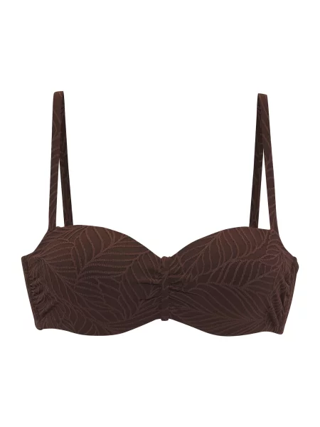 LASCANA Sutien costum de baie închis maro