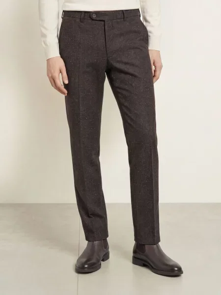 Digel Spodnie Garniturowe Sergio Modern Fit braun