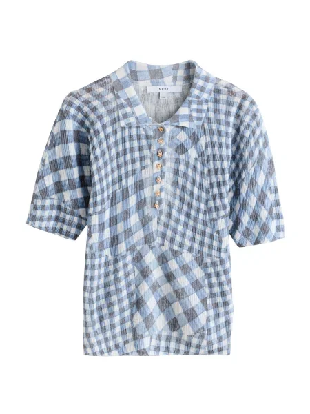 Next Pulover albastru / albastru marin alb