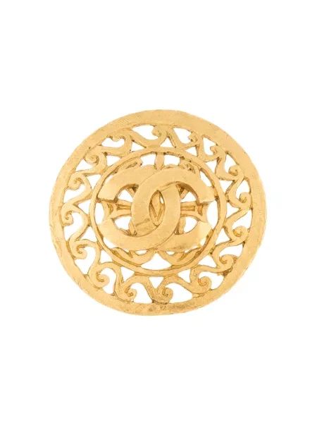 Brož Chanel Pre-owned zlatá
