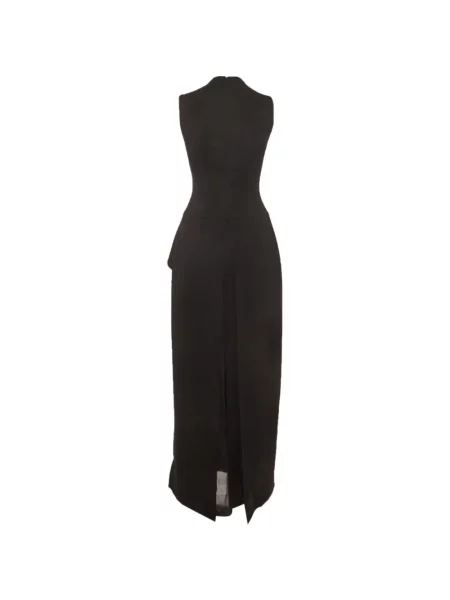 Rochie maxi Chats By C.dam fără mâneci negru