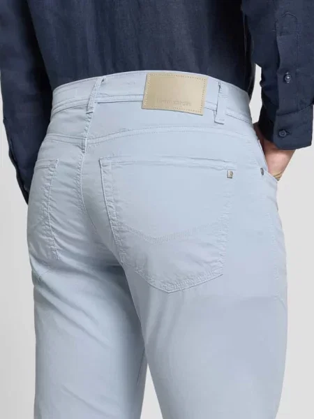 Spodnie w kroju tapered fit z w szwach model Lyon' Pierre Cardin