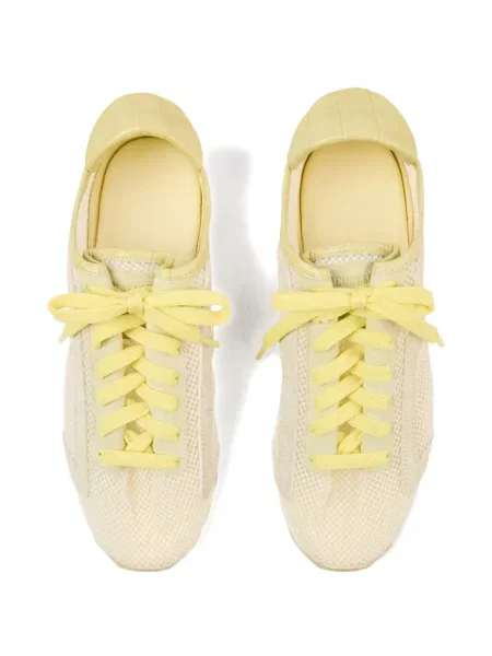 Τένις sneakers Jacquemus με κορδόνια με δαντέλα κίτρινο