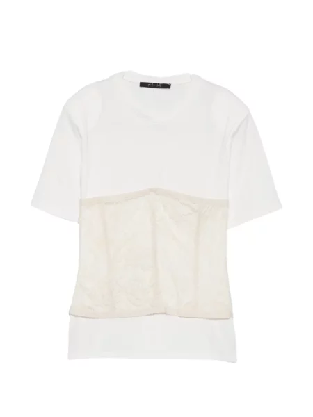 Tricou Philia Loft din dantelă alb