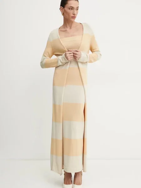 Liviana Conti cardigan femei light galben