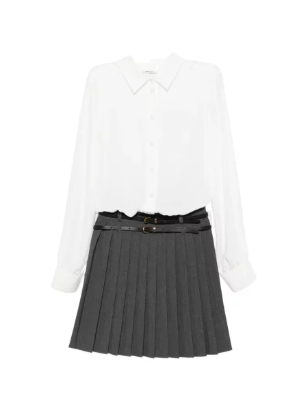 Cu centură rochie midi Liu Jo gri