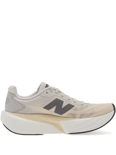 Zomšinės sportbačiai New Balance Fresh Foam su raišteliais pilka