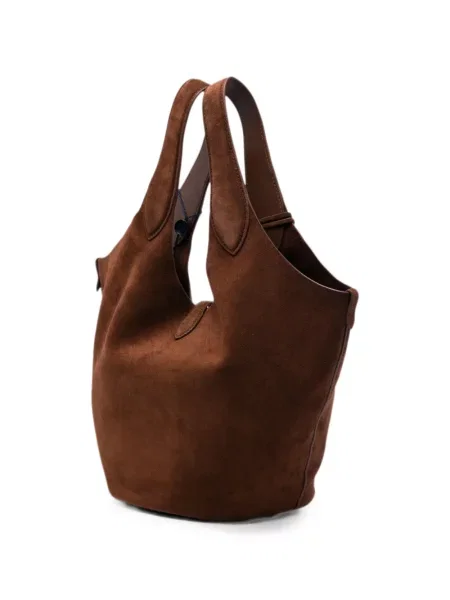 Τσάντα shopper Polo Ralph Lauren σουέτ καφέ