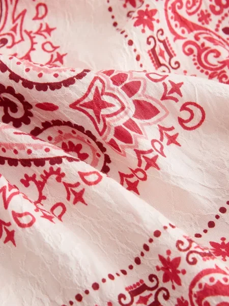 Next Rochie de vară crem / magenta / roz închis negru