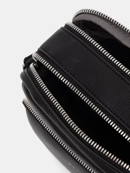 Válltáska Calvin Klein Raised Pocket Reporter fekete