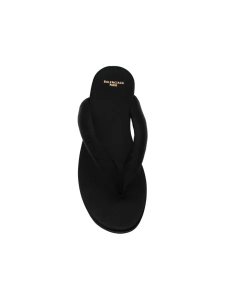 Stringi Balenciaga skórzane czarne