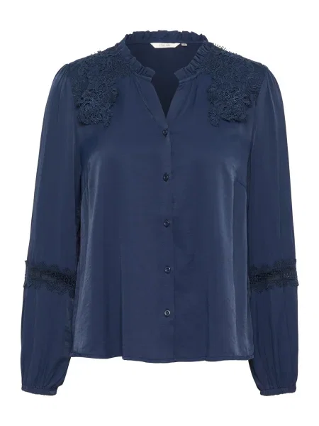 Cream Bluză Luna / bleumarin albastru