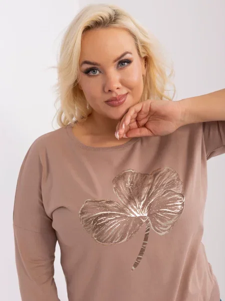 Cropp bluză Fashionhunters bej